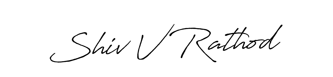 Once you've used our free online signature maker to create your best signature Antro_Vectra_Bolder style, it's time to enjoy all of the benefits that Shiv V Rathod name signing documents. Shiv V Rathod signature style 7 images and pictures png