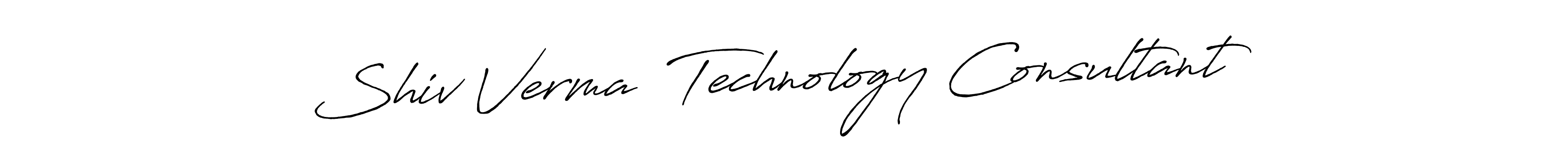 Make a short Shiv Verma  Technology Consultant signature style. Manage your documents anywhere anytime using Antro_Vectra_Bolder. Create and add eSignatures, submit forms, share and send files easily. Shiv Verma  Technology Consultant signature style 7 images and pictures png