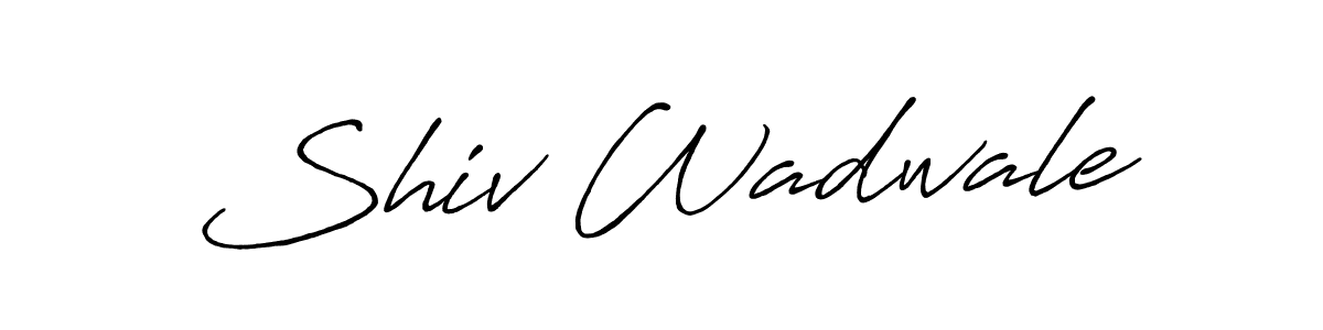 It looks lik you need a new signature style for name Shiv Wadwale. Design unique handwritten (Antro_Vectra_Bolder) signature with our free signature maker in just a few clicks. Shiv Wadwale signature style 7 images and pictures png