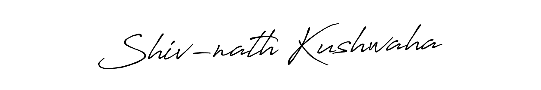 Make a beautiful signature design for name Shiv-nath Kushwaha. With this signature (Antro_Vectra_Bolder) style, you can create a handwritten signature for free. Shiv-nath Kushwaha signature style 7 images and pictures png