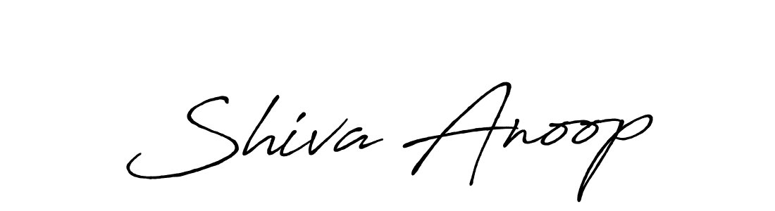 Also we have Shiva Anoop name is the best signature style. Create professional handwritten signature collection using Antro_Vectra_Bolder autograph style. Shiva Anoop signature style 7 images and pictures png