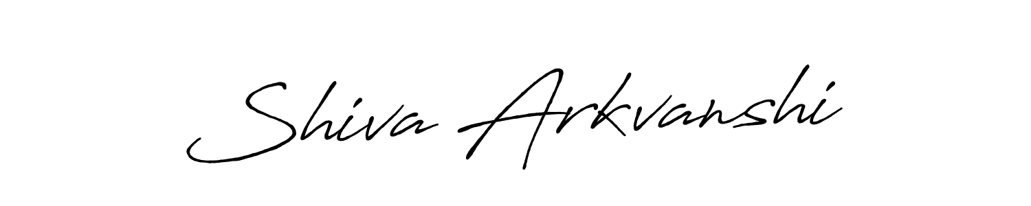 Shiva Arkvanshi stylish signature style. Best Handwritten Sign (Antro_Vectra_Bolder) for my name. Handwritten Signature Collection Ideas for my name Shiva Arkvanshi. Shiva Arkvanshi signature style 7 images and pictures png