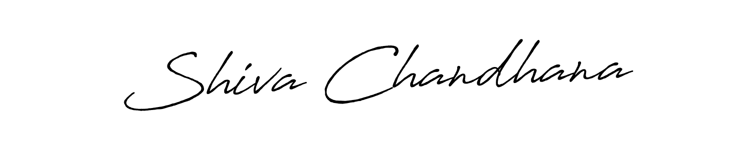 Make a beautiful signature design for name Shiva Chandhana. With this signature (Antro_Vectra_Bolder) style, you can create a handwritten signature for free. Shiva Chandhana signature style 7 images and pictures png