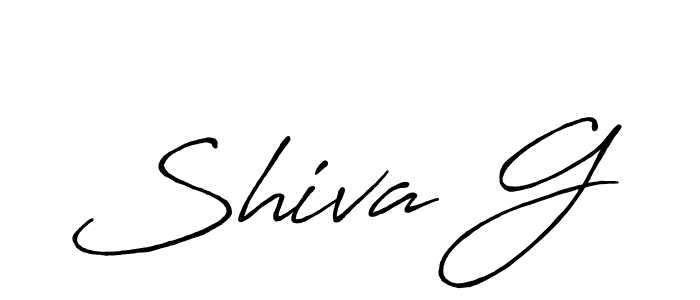 The best way (Antro_Vectra_Bolder) to make a short signature is to pick only two or three words in your name. The name Shiva G include a total of six letters. For converting this name. Shiva G signature style 7 images and pictures png