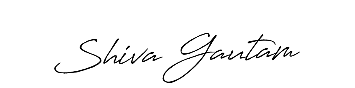 Design your own signature with our free online signature maker. With this signature software, you can create a handwritten (Antro_Vectra_Bolder) signature for name Shiva Gautam. Shiva Gautam signature style 7 images and pictures png