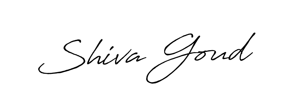 Make a beautiful signature design for name Shiva Goud. With this signature (Antro_Vectra_Bolder) style, you can create a handwritten signature for free. Shiva Goud signature style 7 images and pictures png