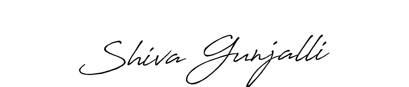 Design your own signature with our free online signature maker. With this signature software, you can create a handwritten (Antro_Vectra_Bolder) signature for name Shiva Gunjalli. Shiva Gunjalli signature style 7 images and pictures png