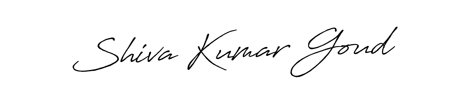 How to make Shiva Kumar Goud name signature. Use Antro_Vectra_Bolder style for creating short signs online. This is the latest handwritten sign. Shiva Kumar Goud signature style 7 images and pictures png