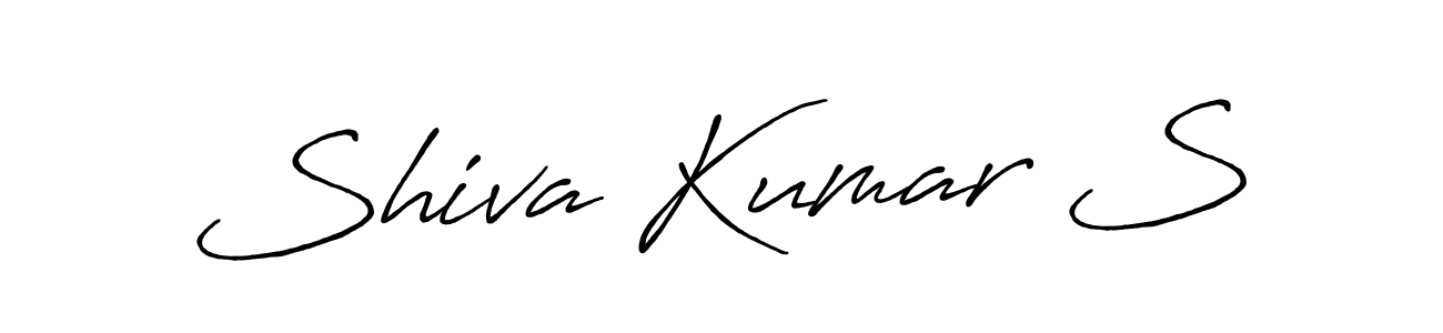 Make a beautiful signature design for name Shiva Kumar S. With this signature (Antro_Vectra_Bolder) style, you can create a handwritten signature for free. Shiva Kumar S signature style 7 images and pictures png