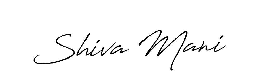 How to make Shiva Mani signature? Antro_Vectra_Bolder is a professional autograph style. Create handwritten signature for Shiva Mani name. Shiva Mani signature style 7 images and pictures png