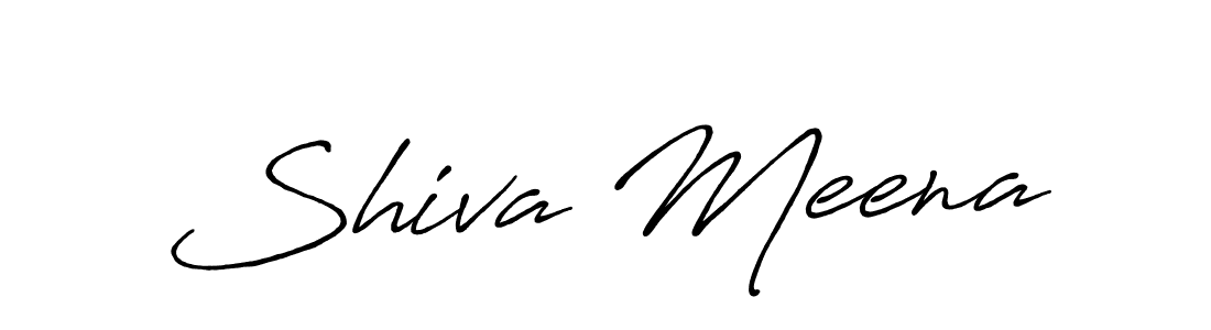 Create a beautiful signature design for name Shiva Meena. With this signature (Antro_Vectra_Bolder) fonts, you can make a handwritten signature for free. Shiva Meena signature style 7 images and pictures png