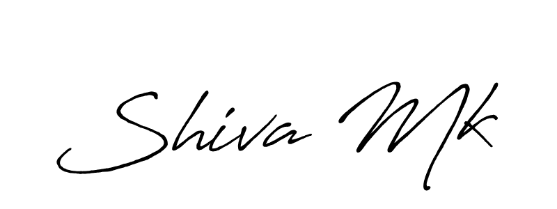 Make a beautiful signature design for name Shiva Mk. With this signature (Antro_Vectra_Bolder) style, you can create a handwritten signature for free. Shiva Mk signature style 7 images and pictures png