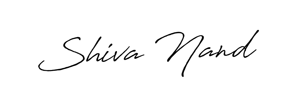 The best way (Antro_Vectra_Bolder) to make a short signature is to pick only two or three words in your name. The name Shiva Nand include a total of six letters. For converting this name. Shiva Nand signature style 7 images and pictures png