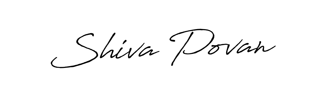 Use a signature maker to create a handwritten signature online. With this signature software, you can design (Antro_Vectra_Bolder) your own signature for name Shiva Povan. Shiva Povan signature style 7 images and pictures png