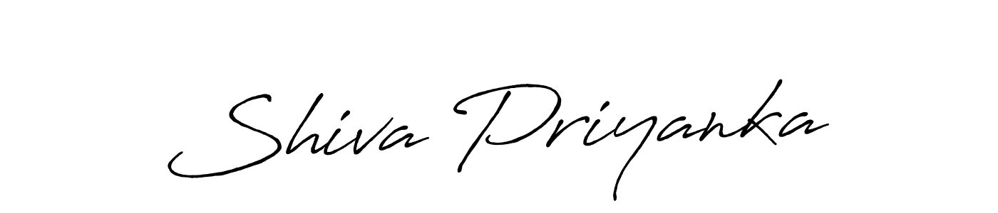 Also You can easily find your signature by using the search form. We will create Shiva Priyanka name handwritten signature images for you free of cost using Antro_Vectra_Bolder sign style. Shiva Priyanka signature style 7 images and pictures png