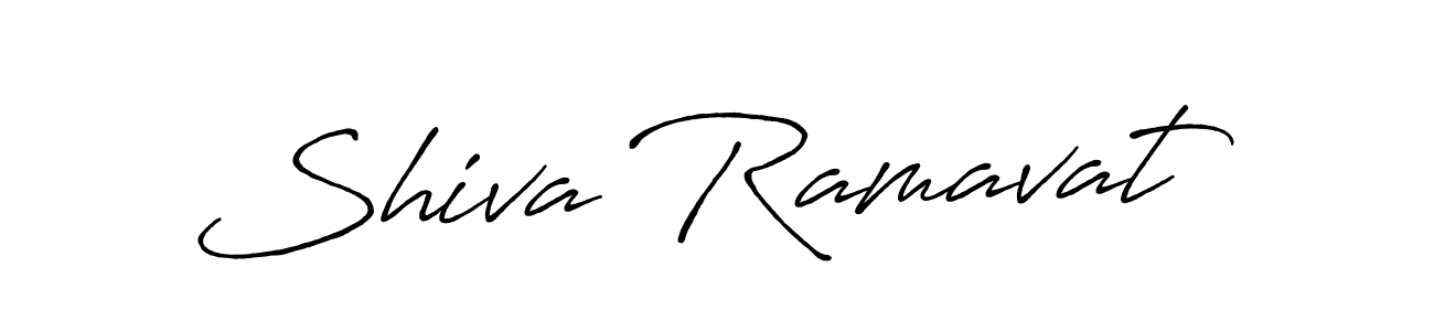 How to make Shiva Ramavat name signature. Use Antro_Vectra_Bolder style for creating short signs online. This is the latest handwritten sign. Shiva Ramavat signature style 7 images and pictures png