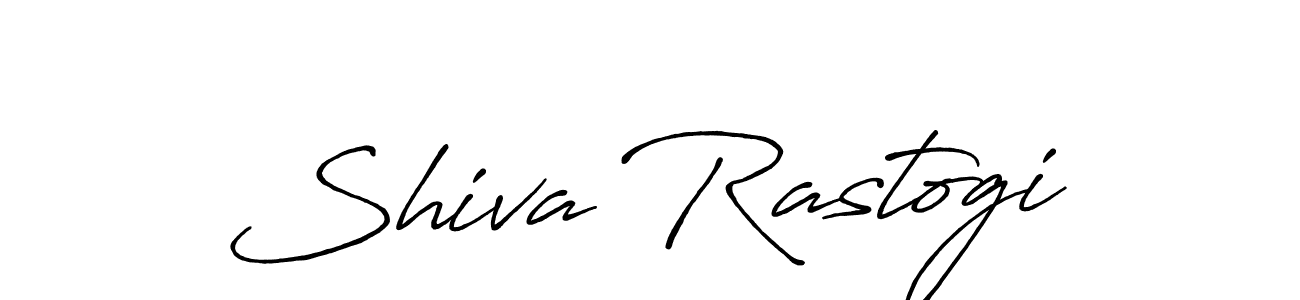 How to make Shiva Rastogi name signature. Use Antro_Vectra_Bolder style for creating short signs online. This is the latest handwritten sign. Shiva Rastogi signature style 7 images and pictures png