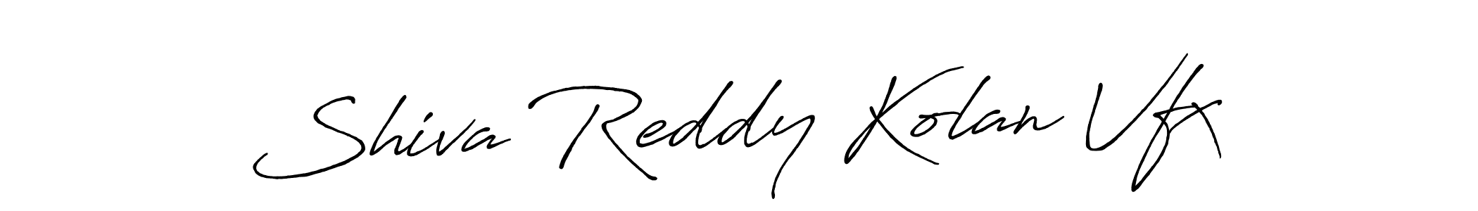 Design your own signature with our free online signature maker. With this signature software, you can create a handwritten (Antro_Vectra_Bolder) signature for name Shiva Reddy Kolan Vfx. Shiva Reddy Kolan Vfx signature style 7 images and pictures png