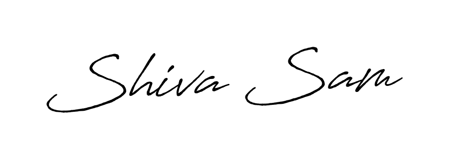 Use a signature maker to create a handwritten signature online. With this signature software, you can design (Antro_Vectra_Bolder) your own signature for name Shiva Sam. Shiva Sam signature style 7 images and pictures png