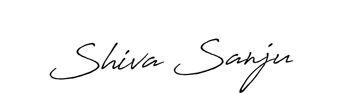 Create a beautiful signature design for name Shiva Sanju. With this signature (Antro_Vectra_Bolder) fonts, you can make a handwritten signature for free. Shiva Sanju signature style 7 images and pictures png