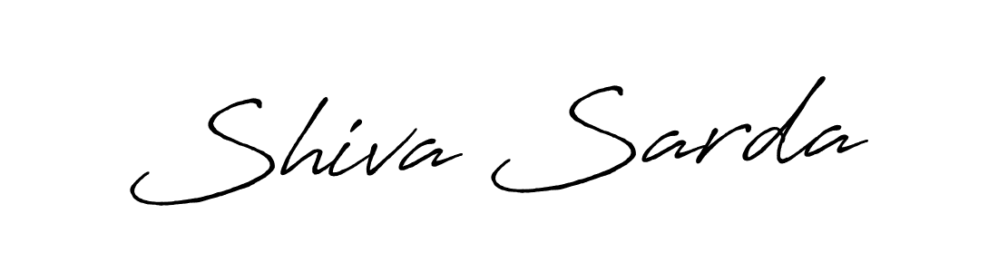 How to make Shiva Sarda name signature. Use Antro_Vectra_Bolder style for creating short signs online. This is the latest handwritten sign. Shiva Sarda signature style 7 images and pictures png