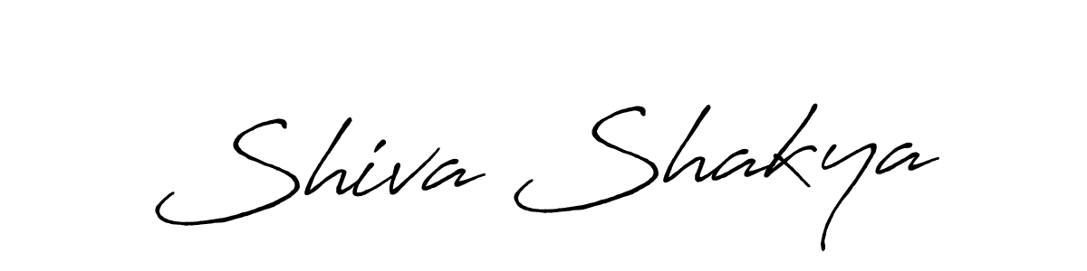 Make a beautiful signature design for name Shiva Shakya. With this signature (Antro_Vectra_Bolder) style, you can create a handwritten signature for free. Shiva Shakya signature style 7 images and pictures png