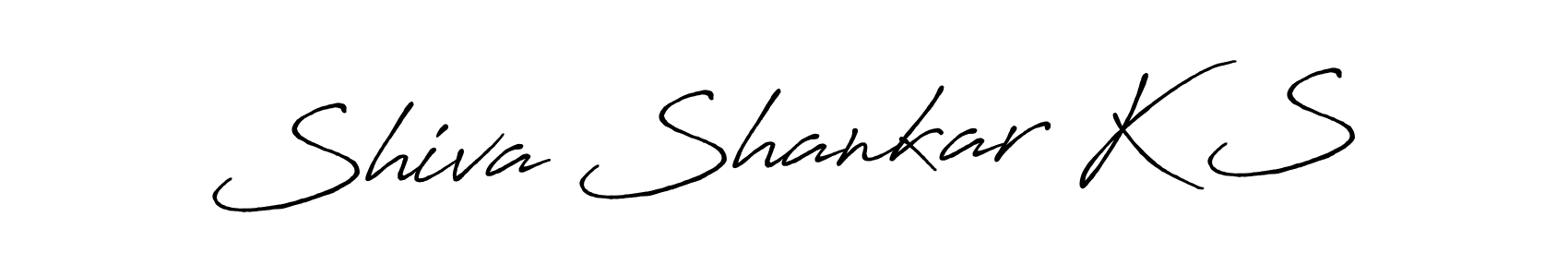 Antro_Vectra_Bolder is a professional signature style that is perfect for those who want to add a touch of class to their signature. It is also a great choice for those who want to make their signature more unique. Get Shiva Shankar K S name to fancy signature for free. Shiva Shankar K S signature style 7 images and pictures png