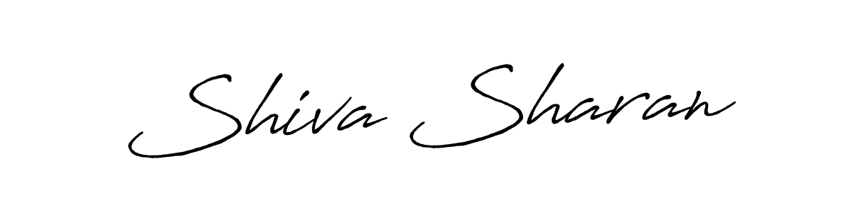 Make a beautiful signature design for name Shiva Sharan. With this signature (Antro_Vectra_Bolder) style, you can create a handwritten signature for free. Shiva Sharan signature style 7 images and pictures png