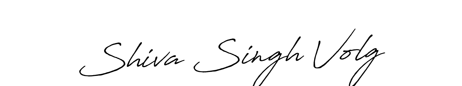 Design your own signature with our free online signature maker. With this signature software, you can create a handwritten (Antro_Vectra_Bolder) signature for name Shiva Singh Volg. Shiva Singh Volg signature style 7 images and pictures png