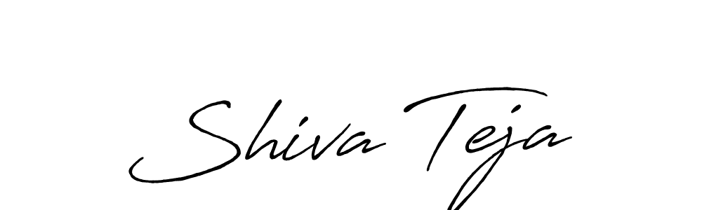 Create a beautiful signature design for name Shiva Teja. With this signature (Antro_Vectra_Bolder) fonts, you can make a handwritten signature for free. Shiva Teja signature style 7 images and pictures png