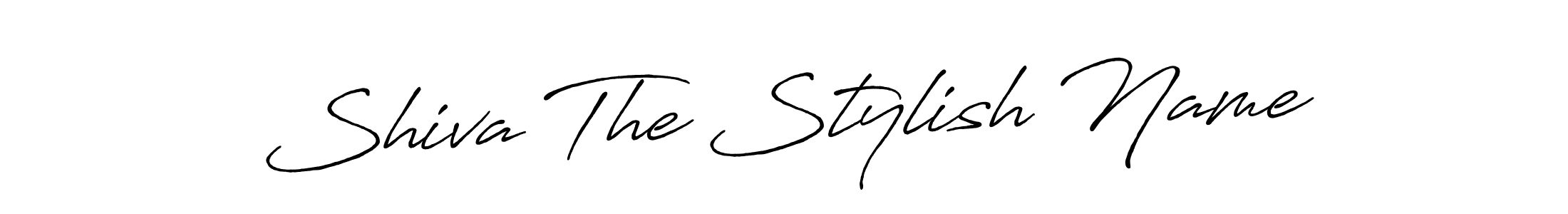 The best way (Antro_Vectra_Bolder) to make a short signature is to pick only two or three words in your name. The name Shiva The Stylish Name include a total of six letters. For converting this name. Shiva The Stylish Name signature style 7 images and pictures png