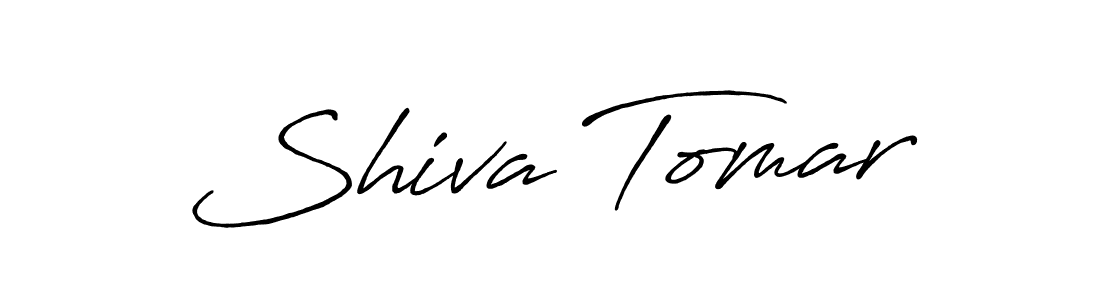 Create a beautiful signature design for name Shiva Tomar. With this signature (Antro_Vectra_Bolder) fonts, you can make a handwritten signature for free. Shiva Tomar signature style 7 images and pictures png