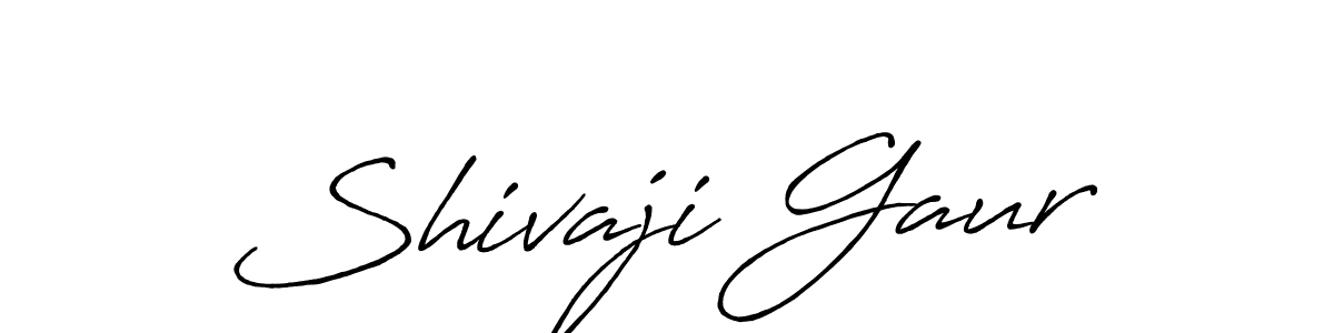 Also we have Shivaji Gaur name is the best signature style. Create professional handwritten signature collection using Antro_Vectra_Bolder autograph style. Shivaji Gaur signature style 7 images and pictures png