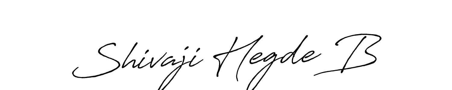 Make a beautiful signature design for name Shivaji Hegde B. With this signature (Antro_Vectra_Bolder) style, you can create a handwritten signature for free. Shivaji Hegde B signature style 7 images and pictures png