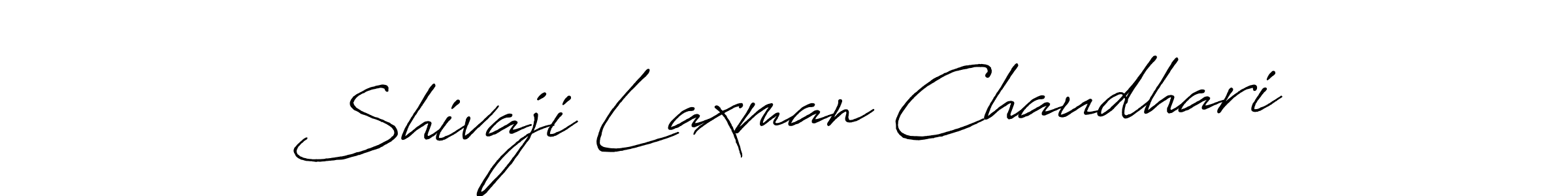 Create a beautiful signature design for name Shivaji Laxman Chaudhari. With this signature (Antro_Vectra_Bolder) fonts, you can make a handwritten signature for free. Shivaji Laxman Chaudhari signature style 7 images and pictures png