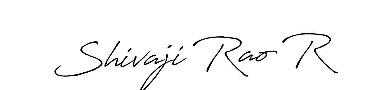 Antro_Vectra_Bolder is a professional signature style that is perfect for those who want to add a touch of class to their signature. It is also a great choice for those who want to make their signature more unique. Get Shivaji Rao R name to fancy signature for free. Shivaji Rao R signature style 7 images and pictures png