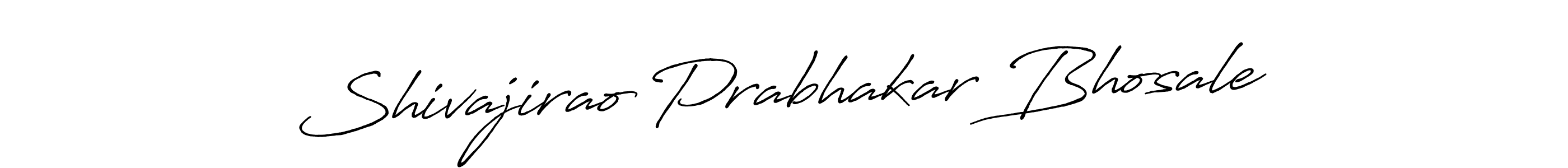 Make a beautiful signature design for name Shivajirao Prabhakar Bhosale. With this signature (Antro_Vectra_Bolder) style, you can create a handwritten signature for free. Shivajirao Prabhakar Bhosale signature style 7 images and pictures png