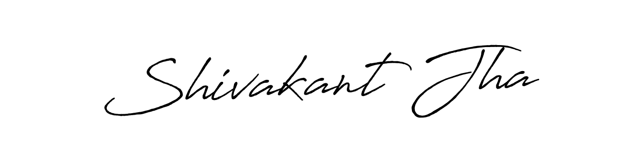 Create a beautiful signature design for name Shivakant Jha. With this signature (Antro_Vectra_Bolder) fonts, you can make a handwritten signature for free. Shivakant Jha signature style 7 images and pictures png
