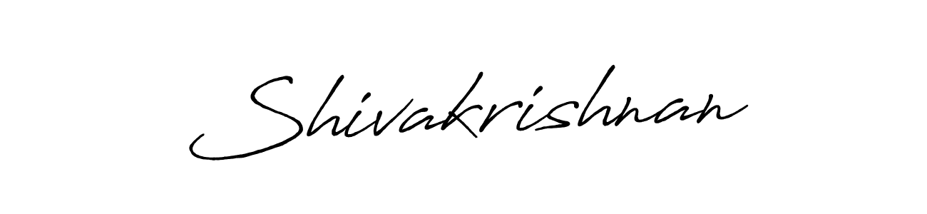 Create a beautiful signature design for name Shivakrishnan. With this signature (Antro_Vectra_Bolder) fonts, you can make a handwritten signature for free. Shivakrishnan signature style 7 images and pictures png