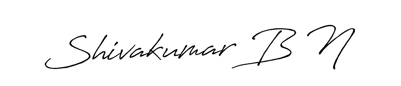 Use a signature maker to create a handwritten signature online. With this signature software, you can design (Antro_Vectra_Bolder) your own signature for name Shivakumar B N. Shivakumar B N signature style 7 images and pictures png