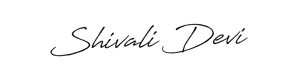 Design your own signature with our free online signature maker. With this signature software, you can create a handwritten (Antro_Vectra_Bolder) signature for name Shivali Devi. Shivali Devi signature style 7 images and pictures png