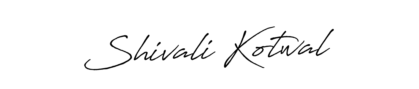 Design your own signature with our free online signature maker. With this signature software, you can create a handwritten (Antro_Vectra_Bolder) signature for name Shivali Kotwal. Shivali Kotwal signature style 7 images and pictures png