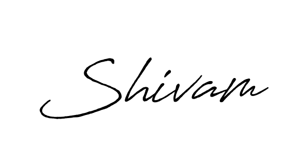 Shivam stylish signature style. Best Handwritten Sign (Antro_Vectra_Bolder) for my name. Handwritten Signature Collection Ideas for my name Shivam. Shivam signature style 7 images and pictures png