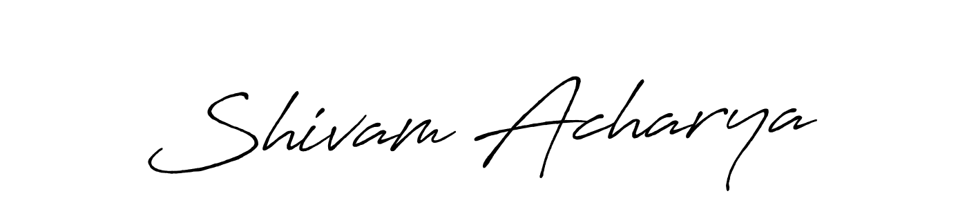 Similarly Antro_Vectra_Bolder is the best handwritten signature design. Signature creator online .You can use it as an online autograph creator for name Shivam Acharya. Shivam Acharya signature style 7 images and pictures png