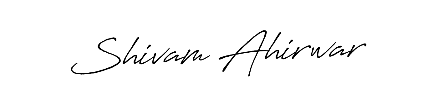 Antro_Vectra_Bolder is a professional signature style that is perfect for those who want to add a touch of class to their signature. It is also a great choice for those who want to make their signature more unique. Get Shivam Ahirwar name to fancy signature for free. Shivam Ahirwar signature style 7 images and pictures png