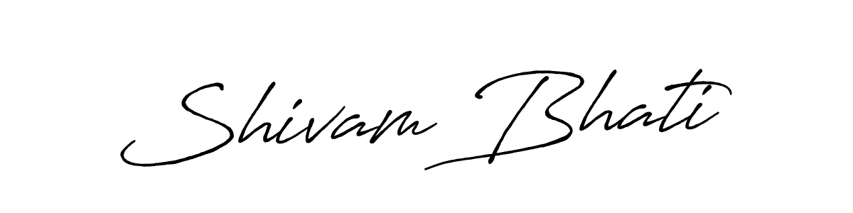 Also You can easily find your signature by using the search form. We will create Shivam Bhati name handwritten signature images for you free of cost using Antro_Vectra_Bolder sign style. Shivam Bhati signature style 7 images and pictures png