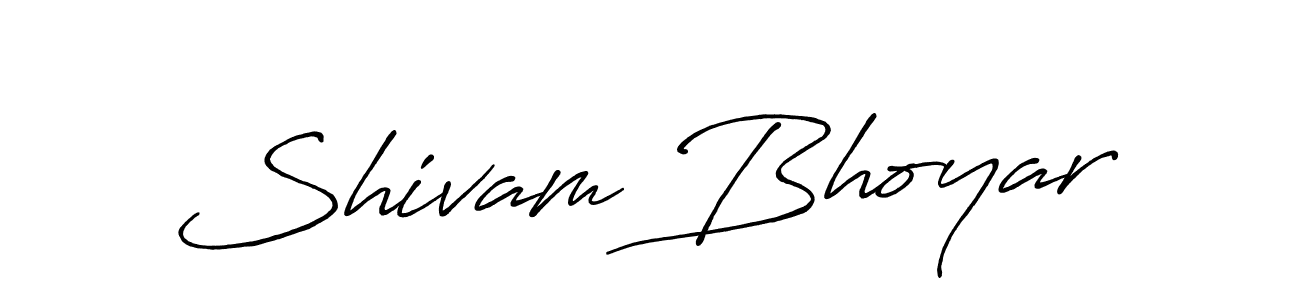 Also we have Shivam Bhoyar name is the best signature style. Create professional handwritten signature collection using Antro_Vectra_Bolder autograph style. Shivam Bhoyar signature style 7 images and pictures png