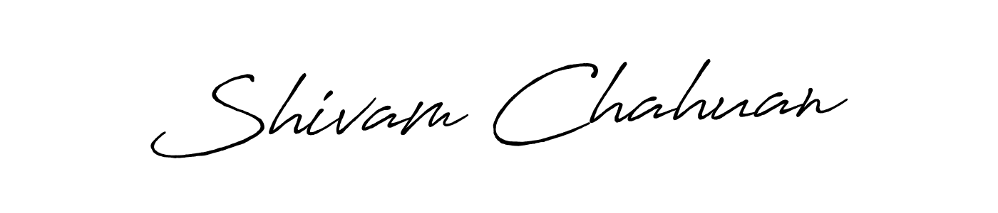This is the best signature style for the Shivam Chahuan name. Also you like these signature font (Antro_Vectra_Bolder). Mix name signature. Shivam Chahuan signature style 7 images and pictures png