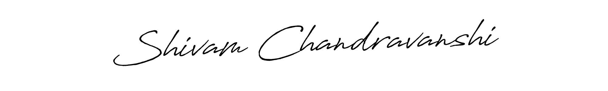 Make a beautiful signature design for name Shivam Chandravanshi. With this signature (Antro_Vectra_Bolder) style, you can create a handwritten signature for free. Shivam Chandravanshi signature style 7 images and pictures png