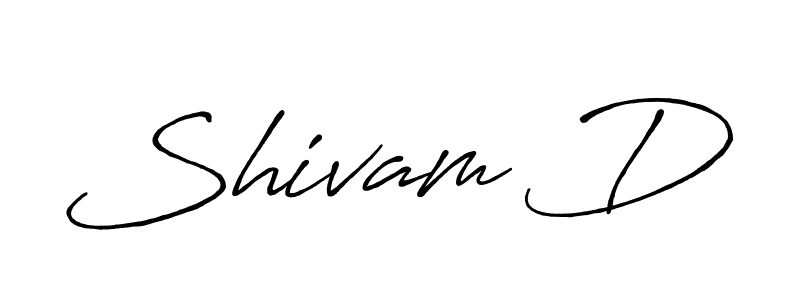 It looks lik you need a new signature style for name Shivam D. Design unique handwritten (Antro_Vectra_Bolder) signature with our free signature maker in just a few clicks. Shivam D signature style 7 images and pictures png